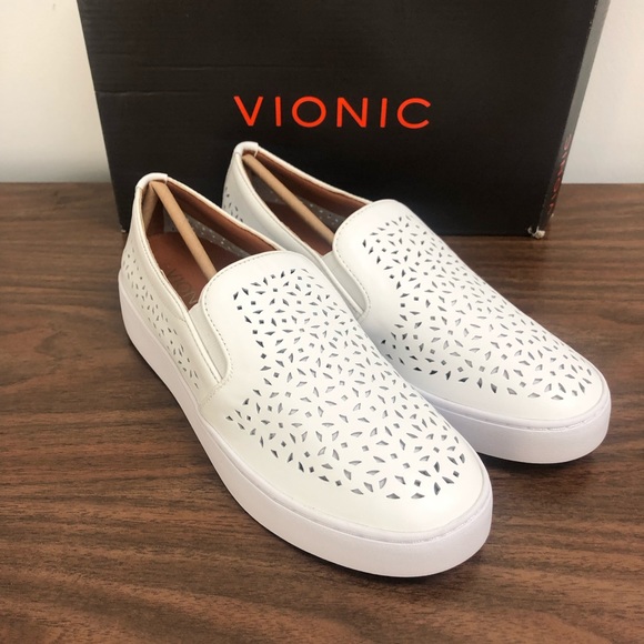 vionic midi perf white